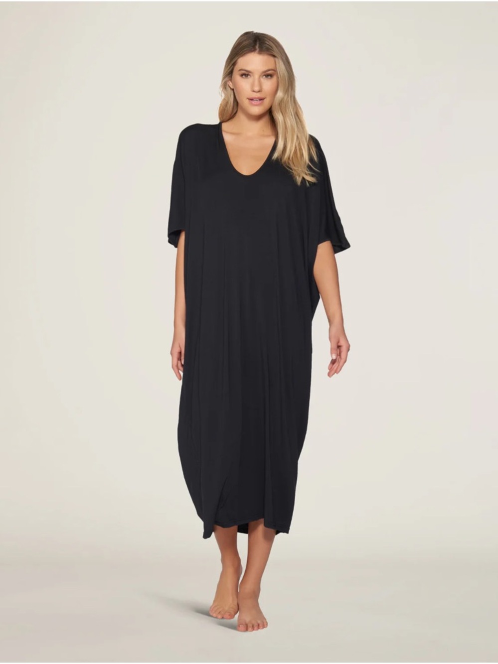 Barefoot Dreams Luxe Milk Jersey Caftan One Size